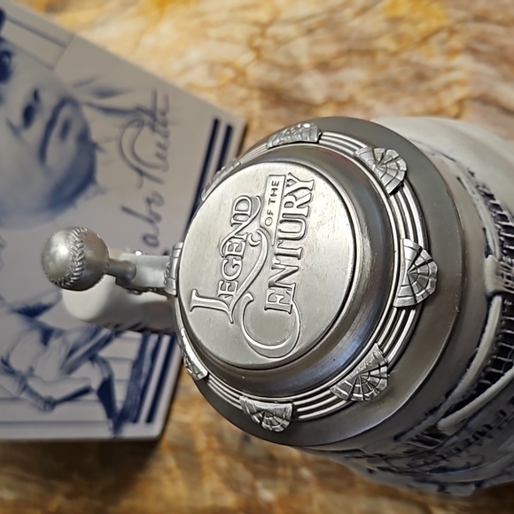 AVON BABE RUTH Lidded 3D Legend of the Century collectible Beer Stein Mug Cup - Picture 2 of 8